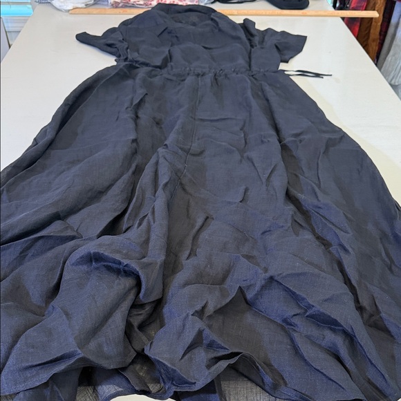 J. Crew Black Button-Front Maxi Shirt Dress - Picture 10 of 10